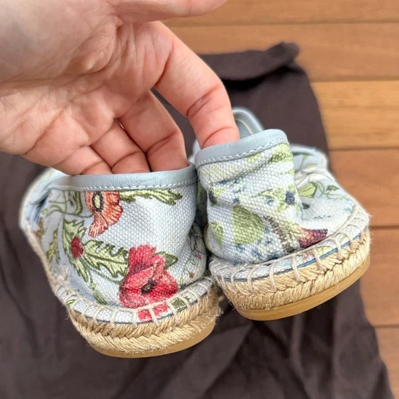 Gucci Floral Embroidered Espadrilles - Light Blue 36.5 - Picture 13 of 13